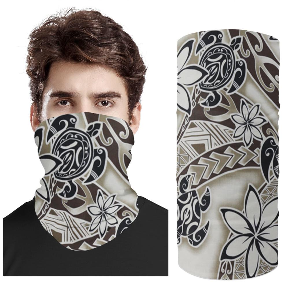 MOQ 1 Print Demand Pattern Polynesian Samoa Style Scarf UV Protection Magic Face Cover Scarf Dust Wind Bandana Balaclava: tj07z28