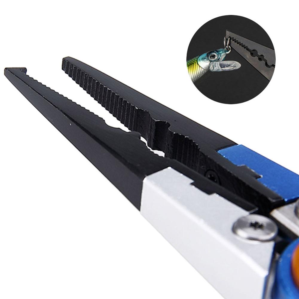 Alicates de pesca, tijera, línea trenzada, cortador de señuelos, removedor de anzuelos, herramienta para cortar pescado, pinzas, tijeras, alicates de pesca, 7 colores