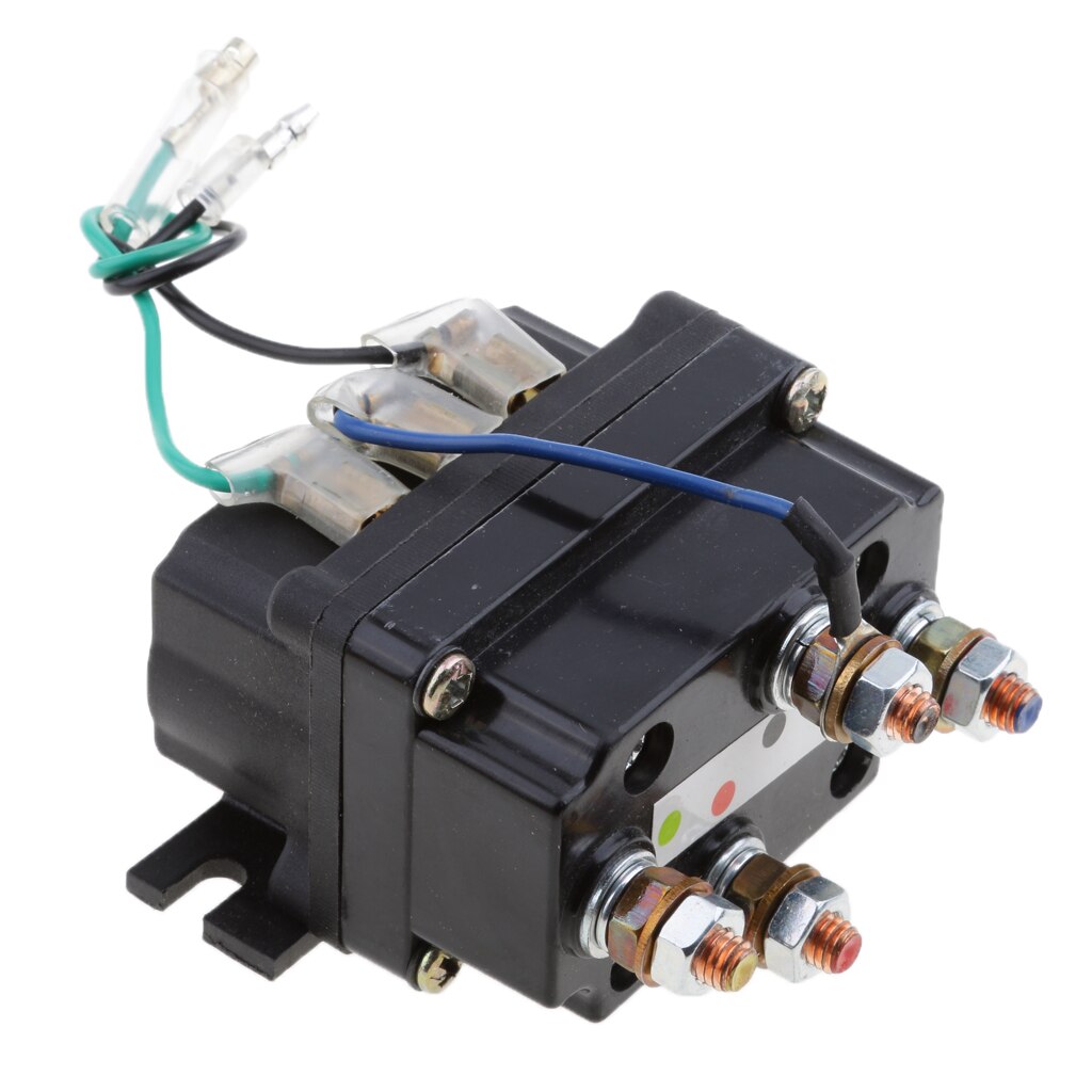 Treuil de relais universel 12V 500A | 1 pièce, contacteur de relais, treuil, interrupteur à bascule, pouce pour ATV/UTV 80mm * 7.5mm * 40.5mm