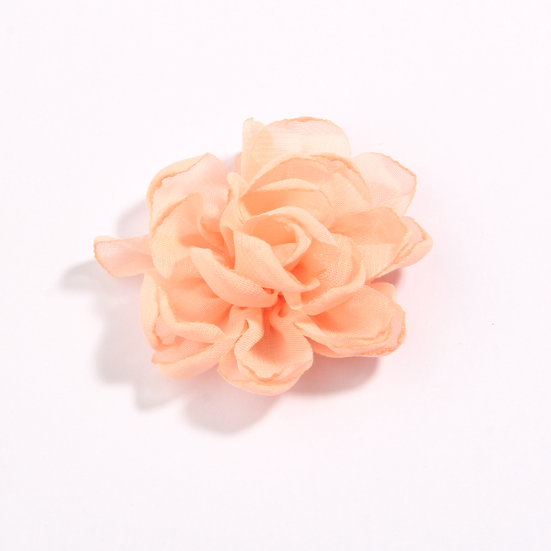 120 Stuks 7 Cm 2.7 "Burn Edge Chiffon Stof Bloemen Voor Baby Meisjes Hoofdbanden Handgemaakte Bloem Boutique Voor bruiloft Decoratie: Bordeaux