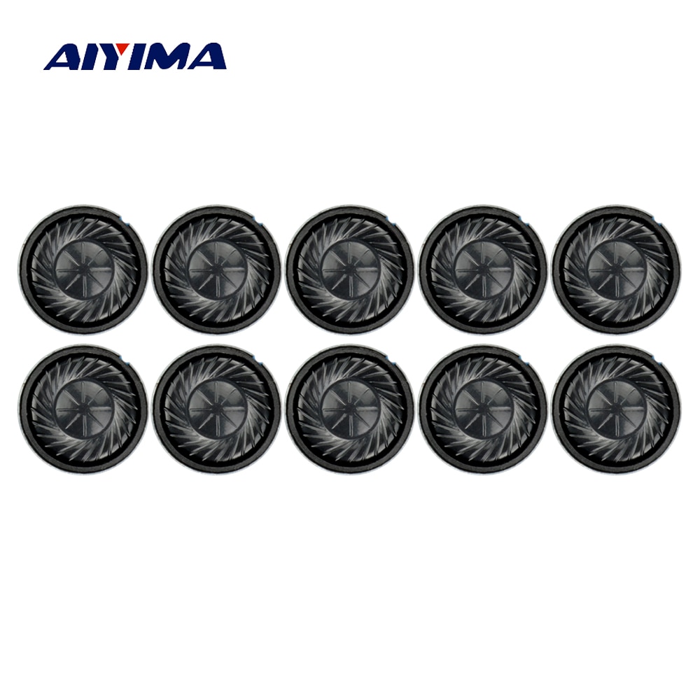 AIYIMA 10 Pcs Mini Audio Draagbare Luidsprekers 8 Ohm 2 W 20mm Hoofdtelefoon Speaker DIY Voor Oortelefoon Speakers
