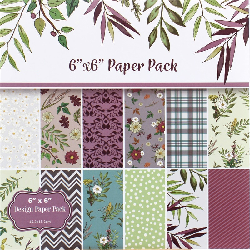 KSCRAFT 12pc Bloem Scrapbooking Pads Papier Origami Art Achtergrond Papier Card Making DIY Plakboek Craft