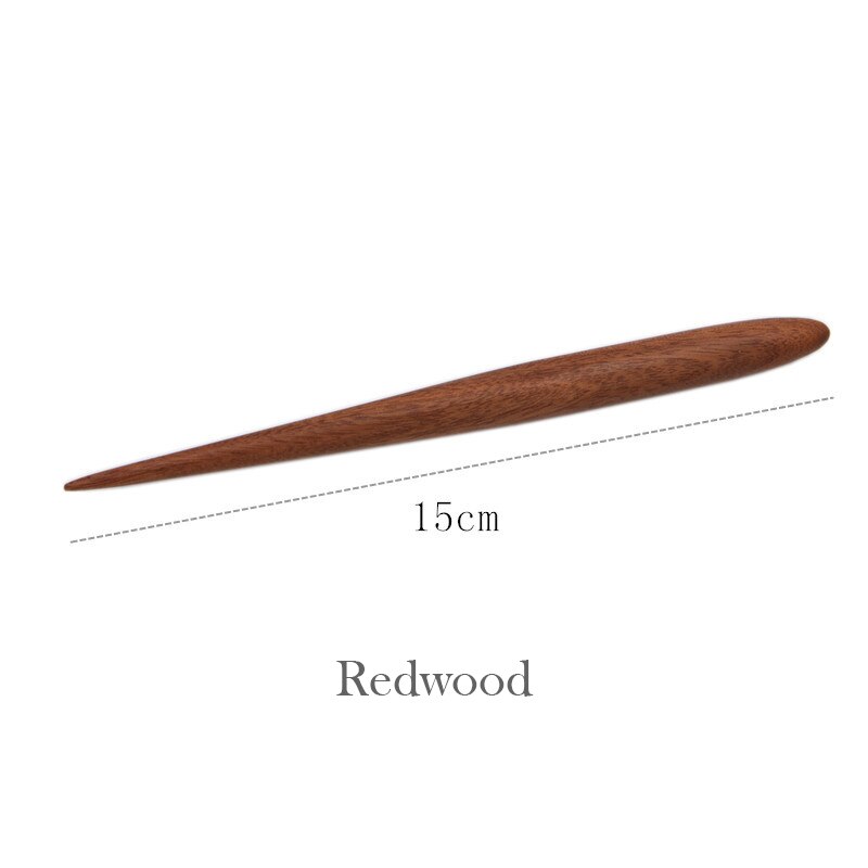 Palo para esculpir arcilla Redwood, herramienta de varilla de acero, aguja de arcilla polimérica, herramientas de tallado y modelado de madera, suministros para manualidades de bricolaje en relieve