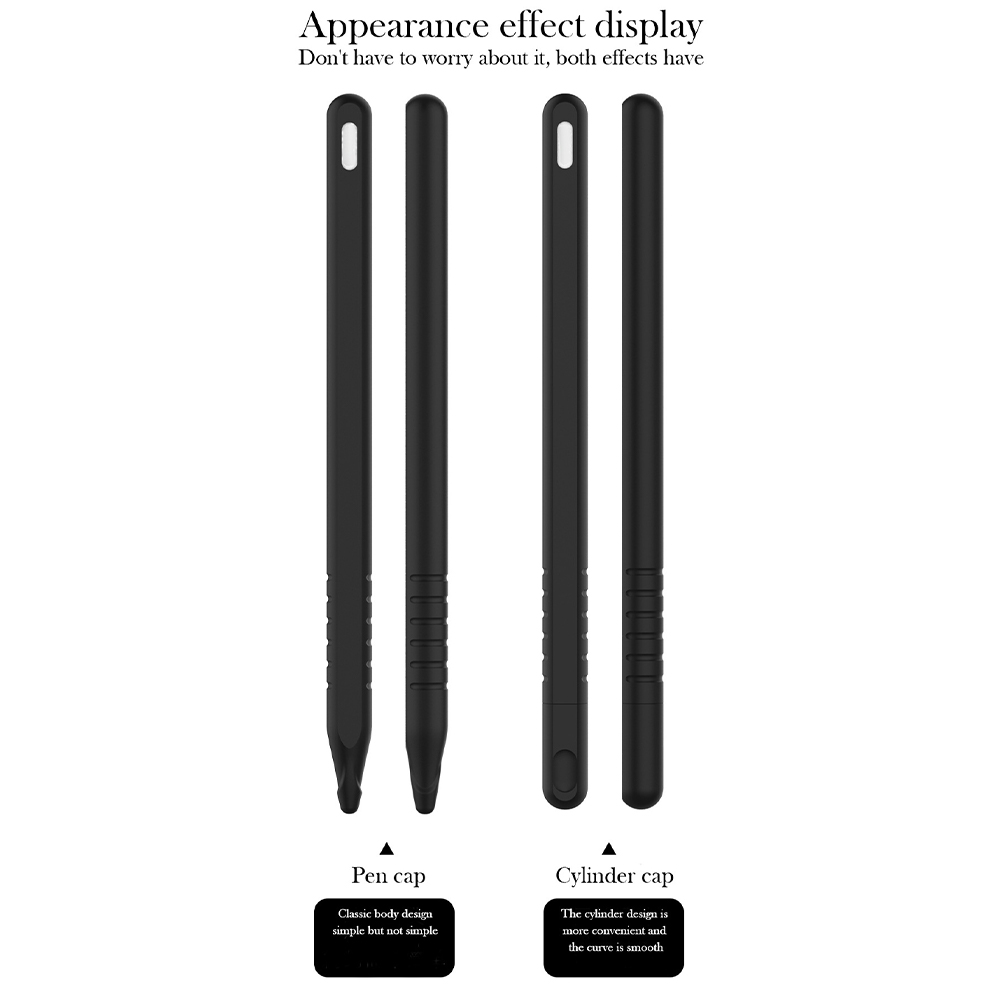 Silicone Case for Apple Pencil Pro Stylus Silicone Pen Cover with Pen Cap for Apple Pencil 2 2nd Generation Cover Protect Sleeve