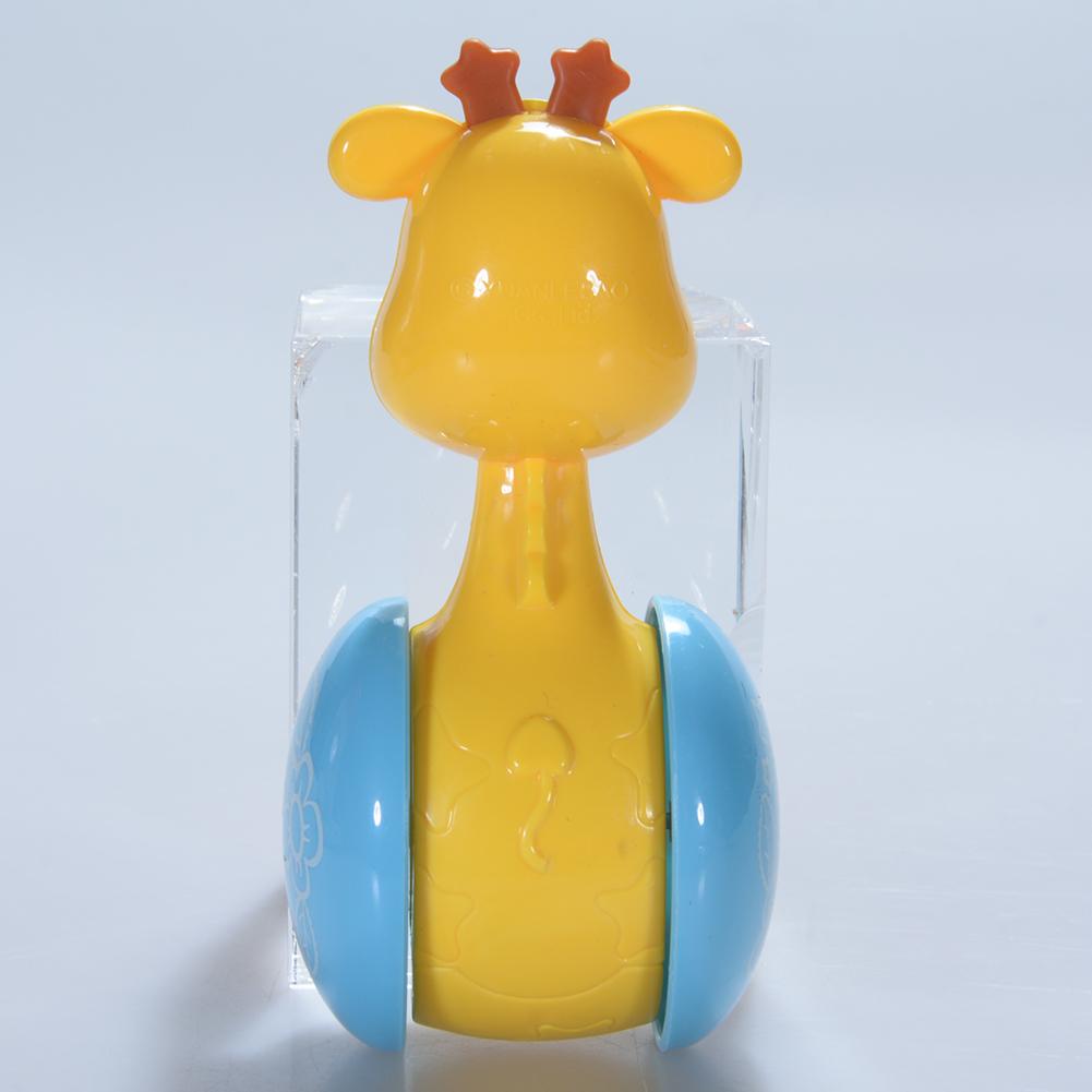 Cartoon Giraffe Tumbler Toy Giraffe Educational Toys Roly-poly Toy Shaking Bell for Vision Hearing Tactility Crawl Reach Ability: Default Title