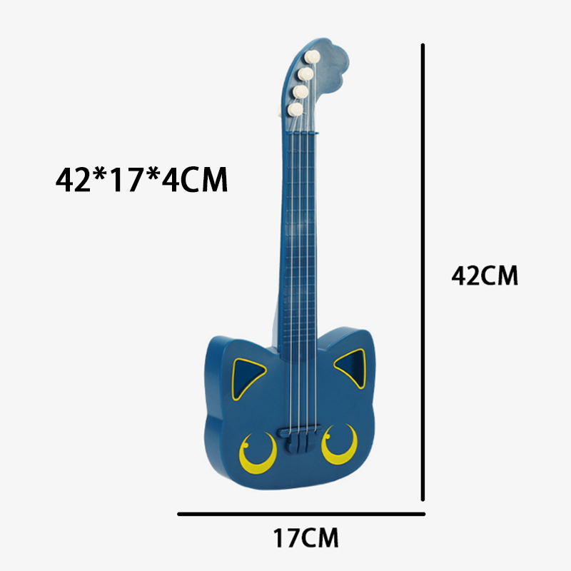 Instrumento Musical de ukelele para niño y niña, instrumento Musical de guitarra juvenil, juguete educativo Musical, para niños, guitarra