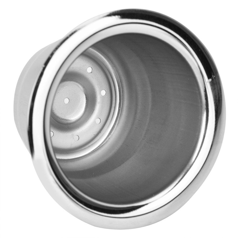 Cuillère à capsules de café en métal inoxydable rechargeable cuillère à capsules de café Nespresso réutilisable avec Clips inviolable pour Capsule Nespresso