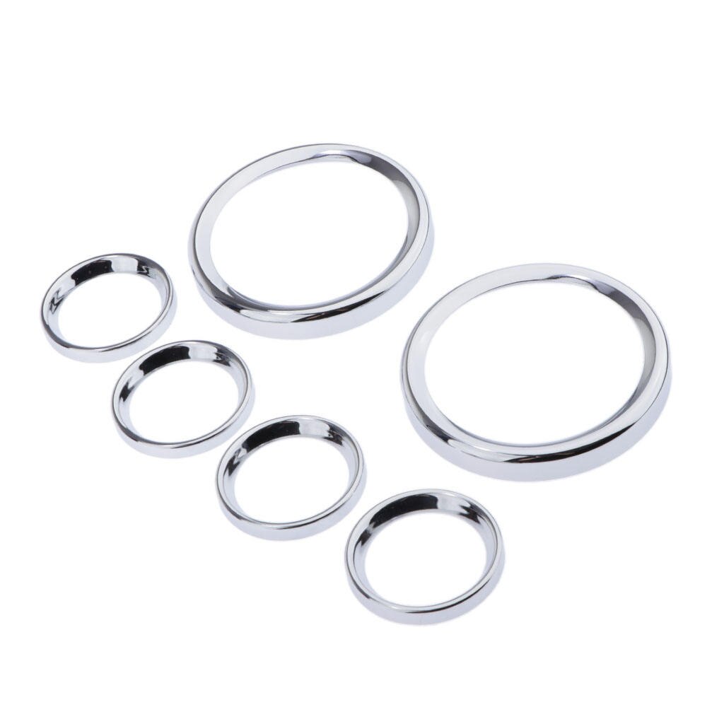 6 Pcs Φ 80 Mm + 40 Mm Beschermende Ringen Trim Ringen Voor Motorfiets Snelheidsmeter,