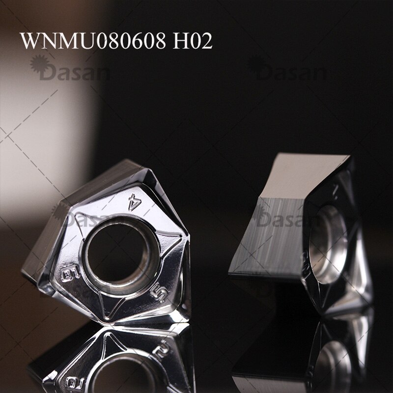 WNMU080608 WNMU040304 carbure Inserts outil de coupe, lames de couteau, tour, visage, outils de coupe, Machine pour l&#39;acier Al MFWN90: WNMU080608-H02