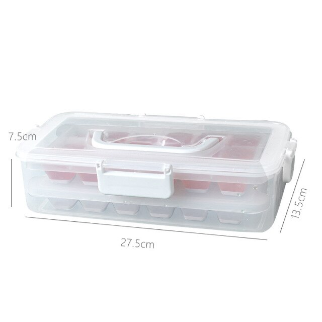 1/2/4 warstwy mrożjeden zamrażarka lodówka Whisky forma skrzynka tacka robić lodu kwadratowy domowej roboty koktajl podejmowania szybkie impreza: 2 layers