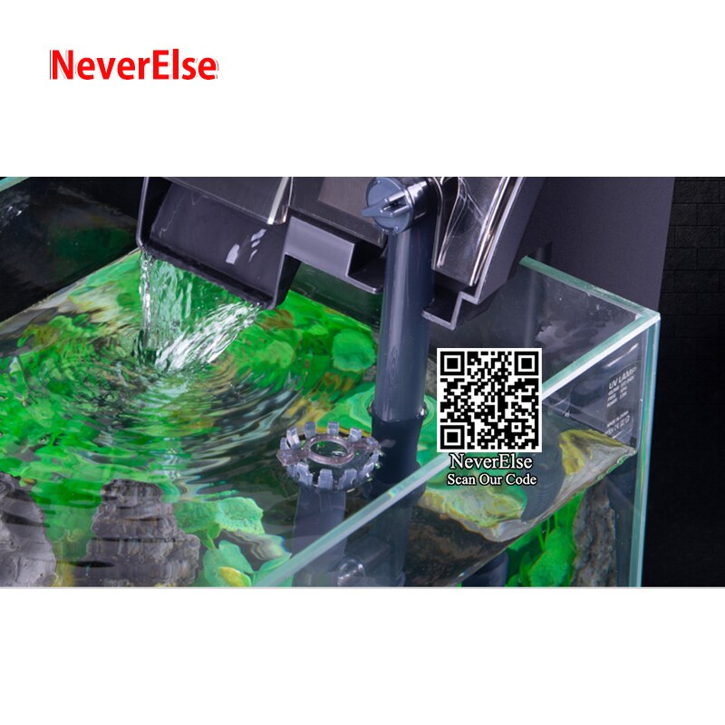 Pompe à filtre UV pour Aquarium externe 4 en 1, filtre de Circulation d'eau, stérilisateur UV, écumoire d'huile/augmente l'oxygène pour accrocher un Aquarium