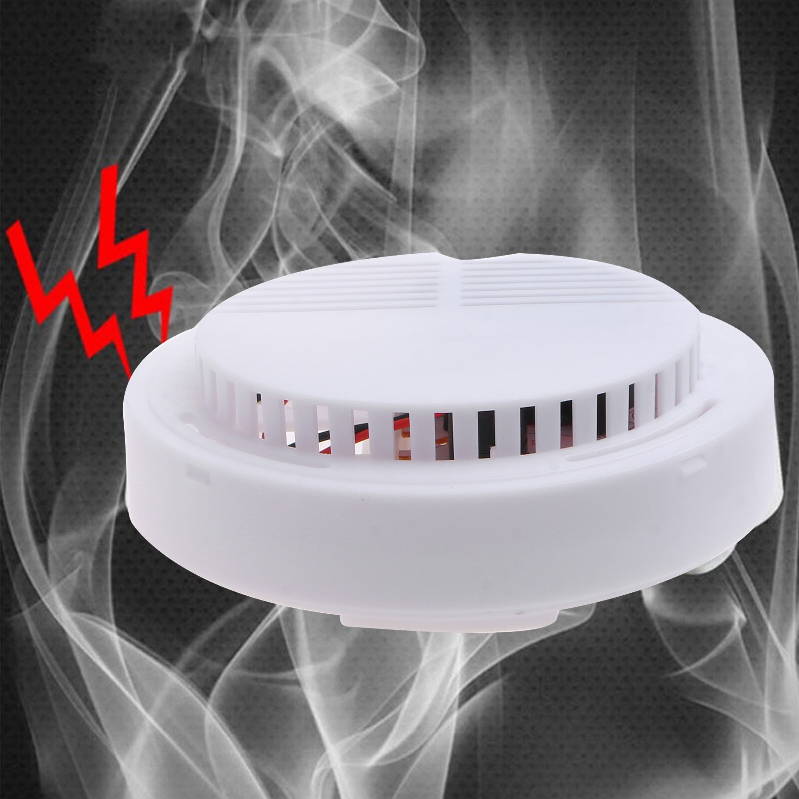 Smoke Alarm Fire Alarm Smoke Detector with LED Indicator Quick Response Alarm