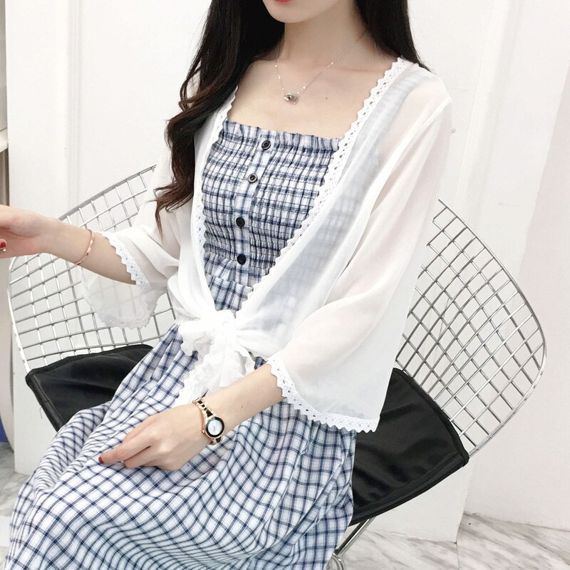 Wit Zwart Rood Blauw Kant Rand Shrugs Voor Vrouwen Party Dress Bolero Femme Cape Mariage Zomer Jurken Jacket Wraps Bridal sjaal