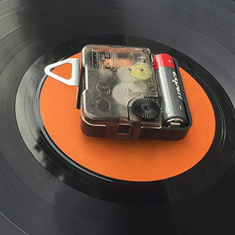Vinyl rekord væg ur moderne 3d dekorative steampunk ur med 7 forskellige farver led skifte gear væg ur boligindretning