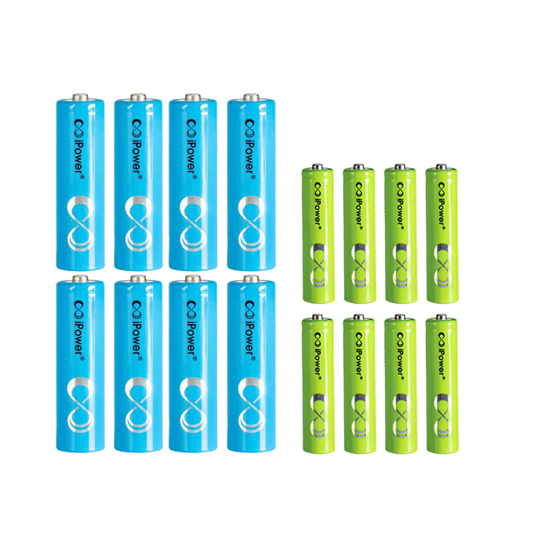 Batería Aa + Aaa 1,2 V Batería Recargable Ni-Mh Aa 800 Mah 3a Batería De Flash Aaa Con soporte De Batería 2Pcaaa/Aa: AA AAA 16pcs