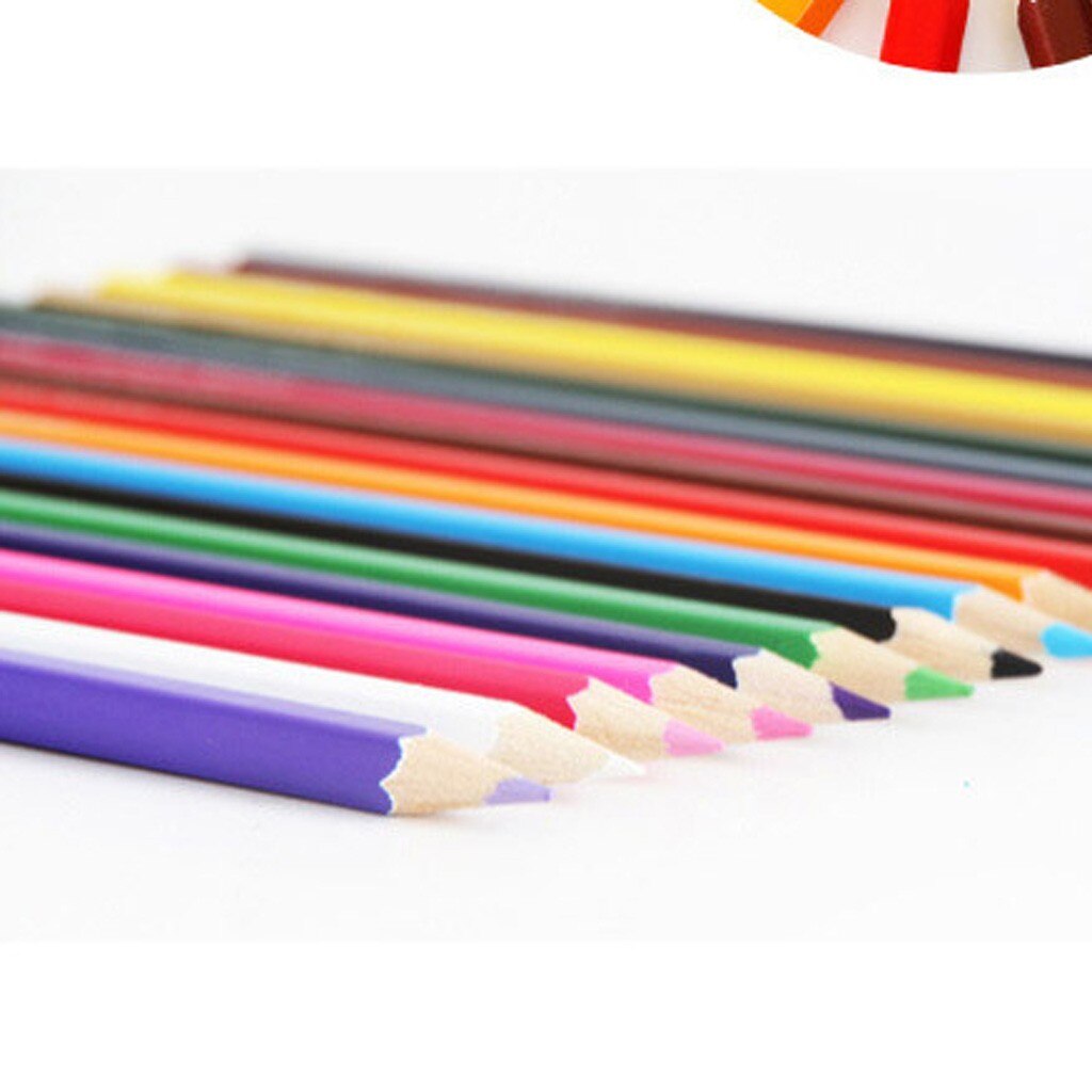 18 stk børn blyant tønde maleri blyant med slibemaskine tegning børste til kid skole graffiti tegning maleri papirvarer 4.9