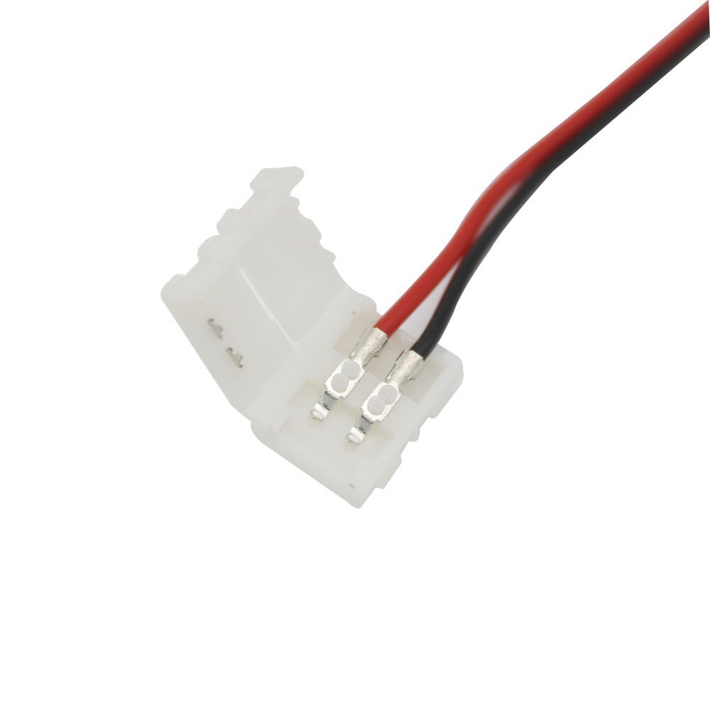 Licht Schakelaar Dc 12V Vrouwelijke Power Kabel 5.5X2.1Mm Dc Connector Pcb 2Pin Clip Connector Op korting Voor Enkele Kleur Led Strip Licht