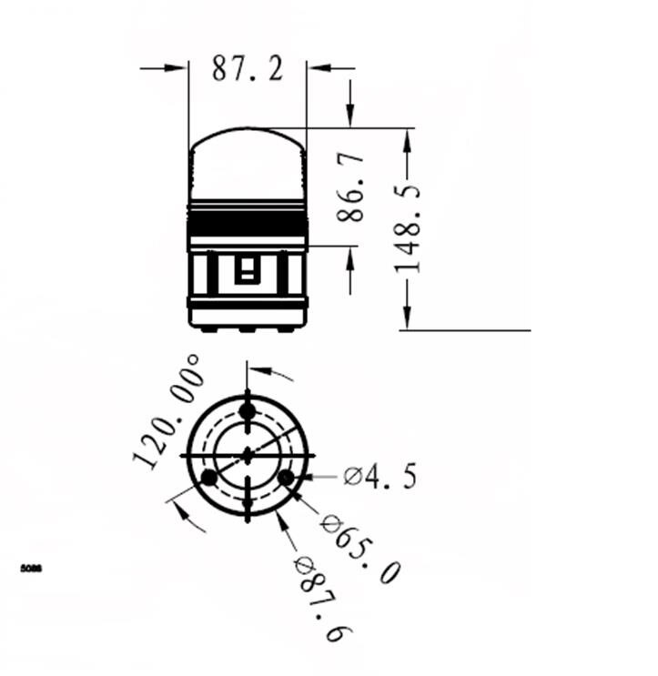 With voice LED Alarm Lamp light siren yellow blue red green LED warning light 12V 24V 110V 220V