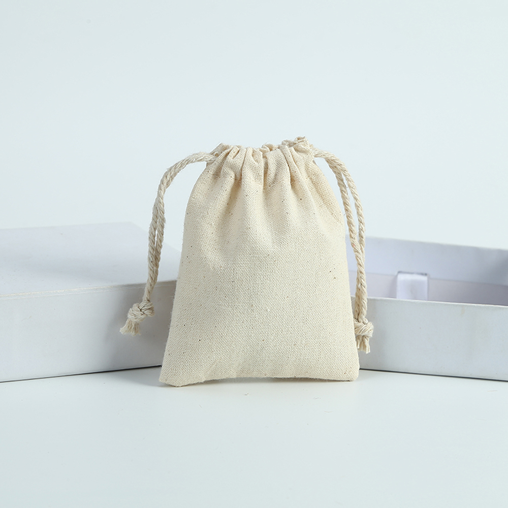 10 Uds. Bolsas de de lona de yute de arpillera de algodón Natural para joyería, collar, pendiente, anillo, bolsa organizadora de jabón, recuerdo de boda y Navidad: 55 cm / Bronce antiguo plateado