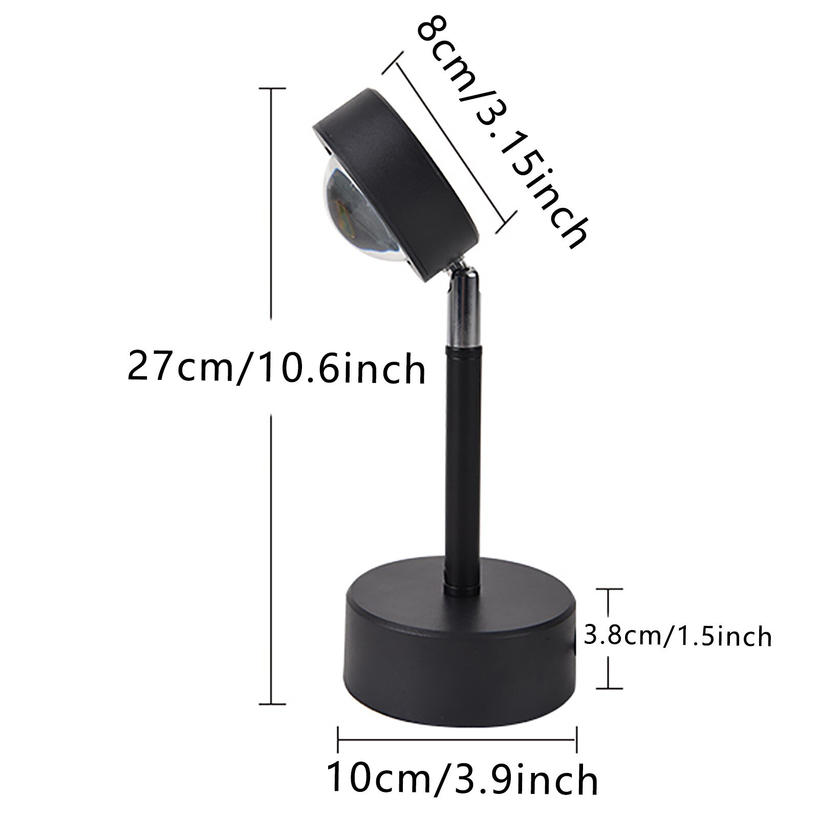 Projection Sunset Light With 180° Rotatable Usb Charging Rainbow Modern Bedroom Lamp Live Room Photography Photo Wall Lights