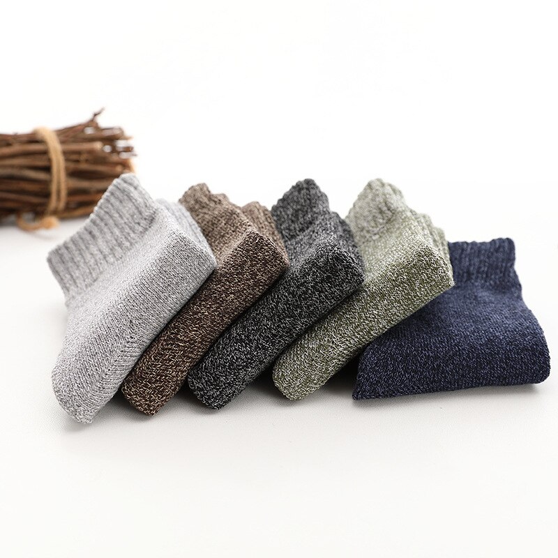 S010 Brand 5pcs/ pack navy blue grey brown Casual Breathable winter warm Male Socks men's Cotton Socks