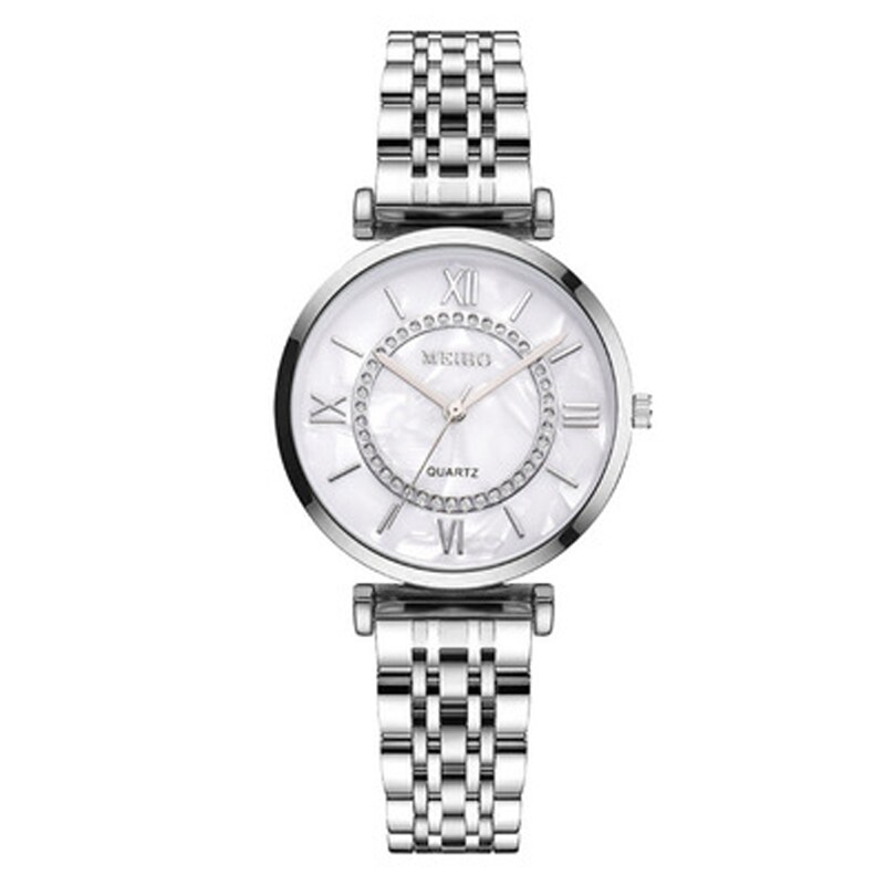 Rvs Quartz Horloges Voor Vrouwen Met Diamant Versieren Vrouwen Polshorloge Dames Horloges