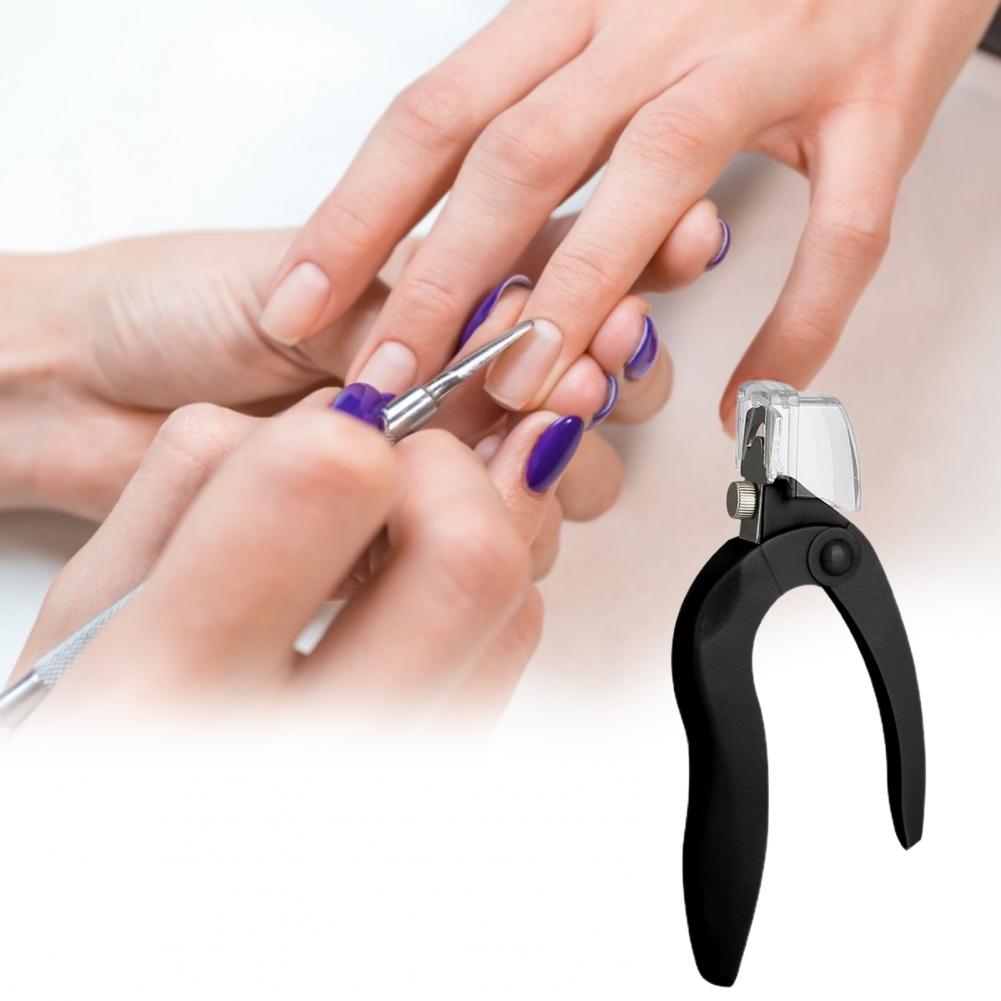 Nail Edge Cutter U-Shape Multipurpose Stainless Steel Manicure Tips Nail Dial Clipper for Beauty