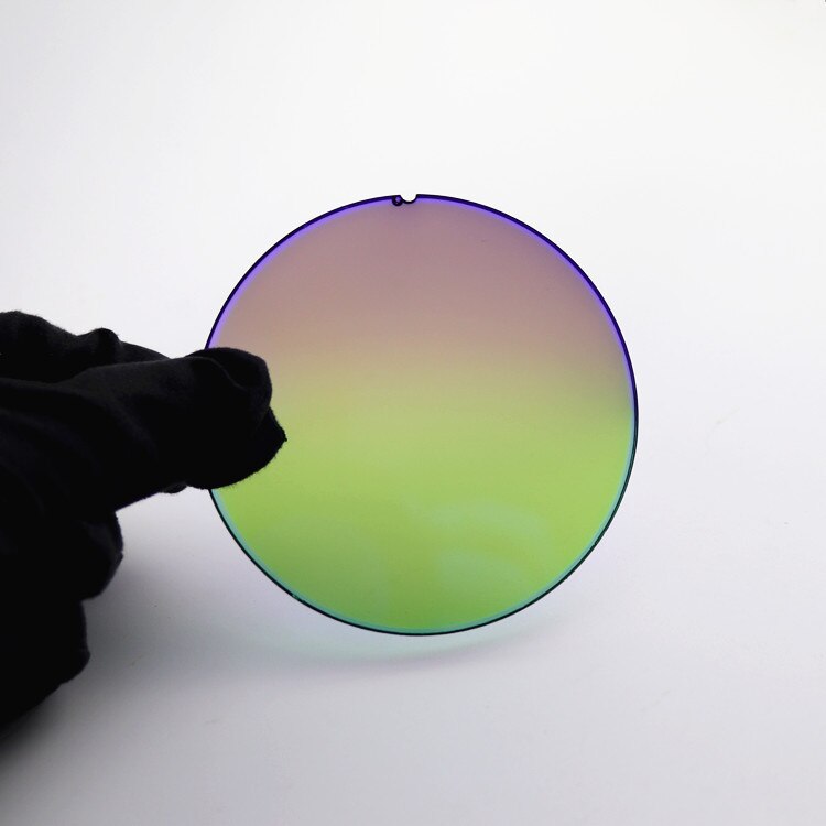 Blue Mirror Lenses Gradient Double Colors 75mm Diameter EXIA OPTICAL A40 Series