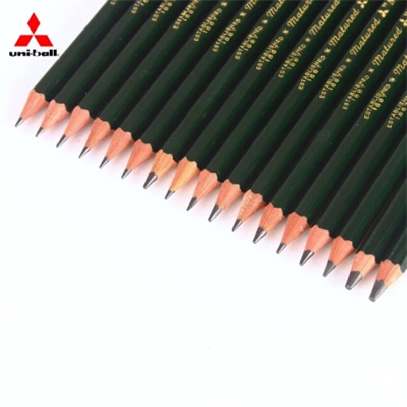 2 pièces UNI MITSUBISHI crayon 9800 Test carte dessin crayons Art croquis crayon