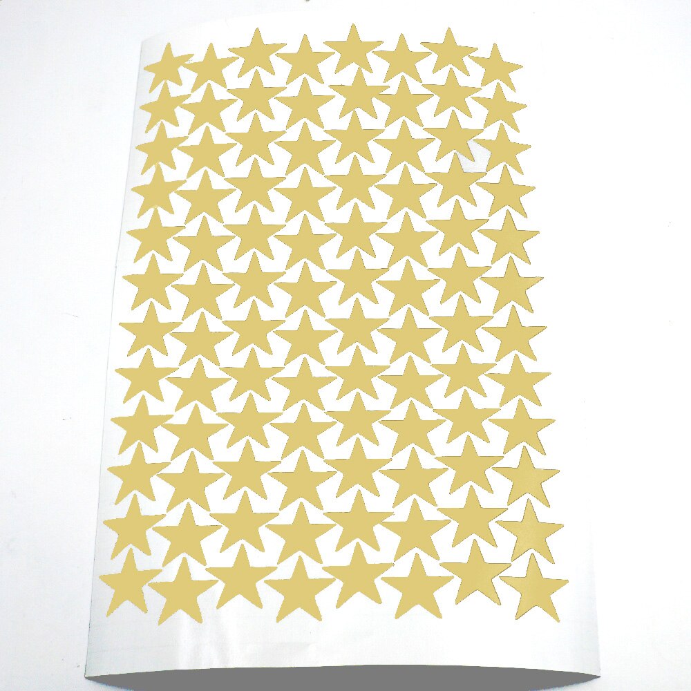 3/5/7 Cm Gestanst Gouden Sterren Muurstickers Kinderkamer Thuis Diy Vinyl Matte Star Decal wall Art Decals Baby Nursery Briefpapier: 3CM 96Pcs