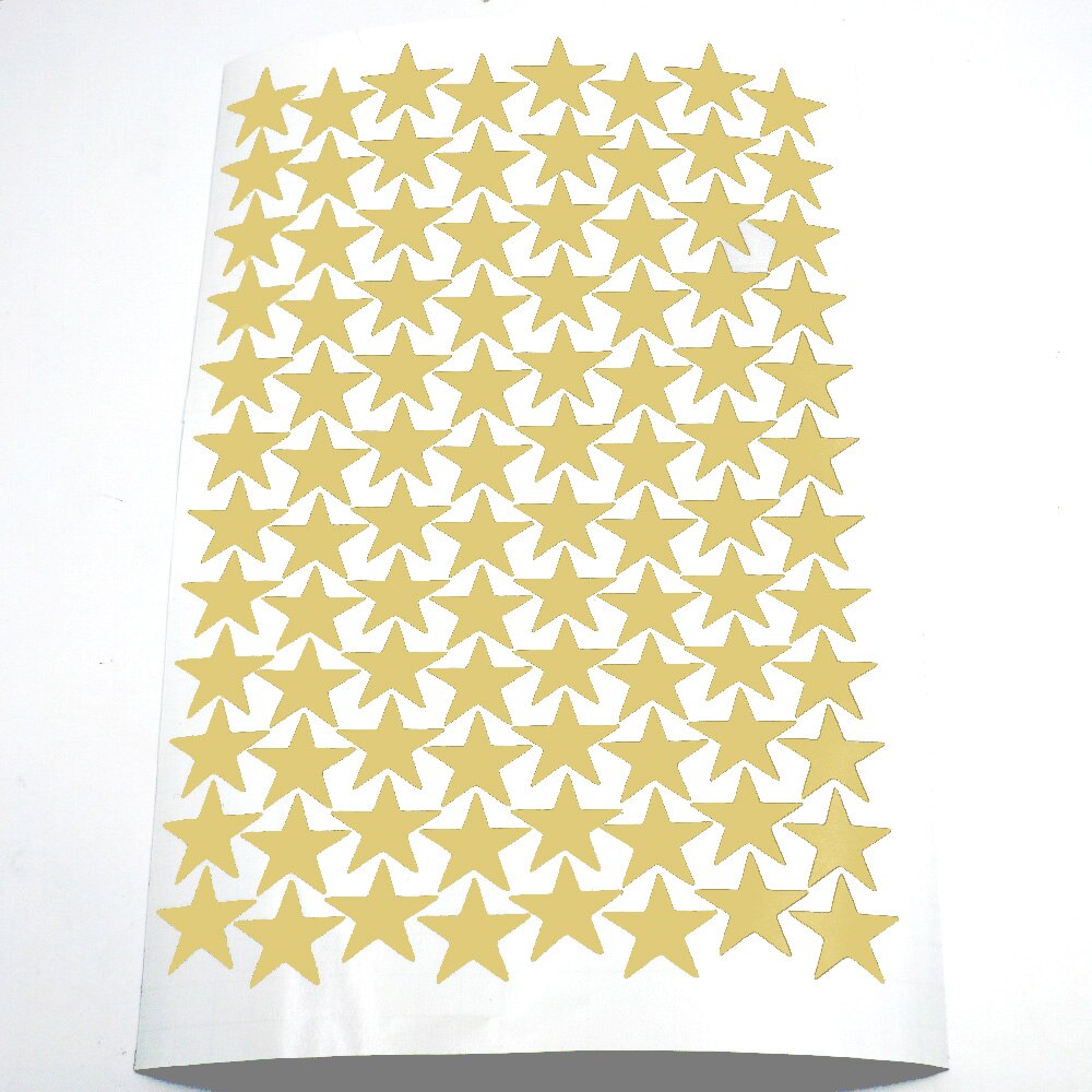 Pegatinas de pared de estrellas para habitación de niños, calcomanías de vinilo mate para pared, arte, papelería para guardería, 3/5/7cm: 3CM 96Pcs