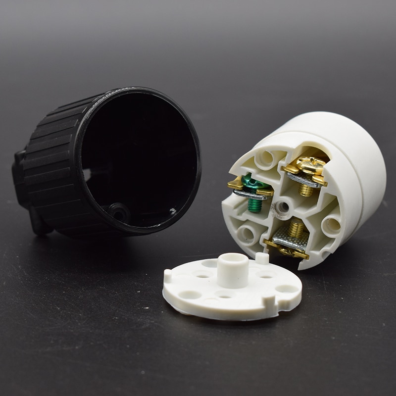 US Nema 6-20R UL 3 Prong Male Female AC Power Plug Industrial Wiring Connector Plug DIY Rewirable Socket 20A 250V