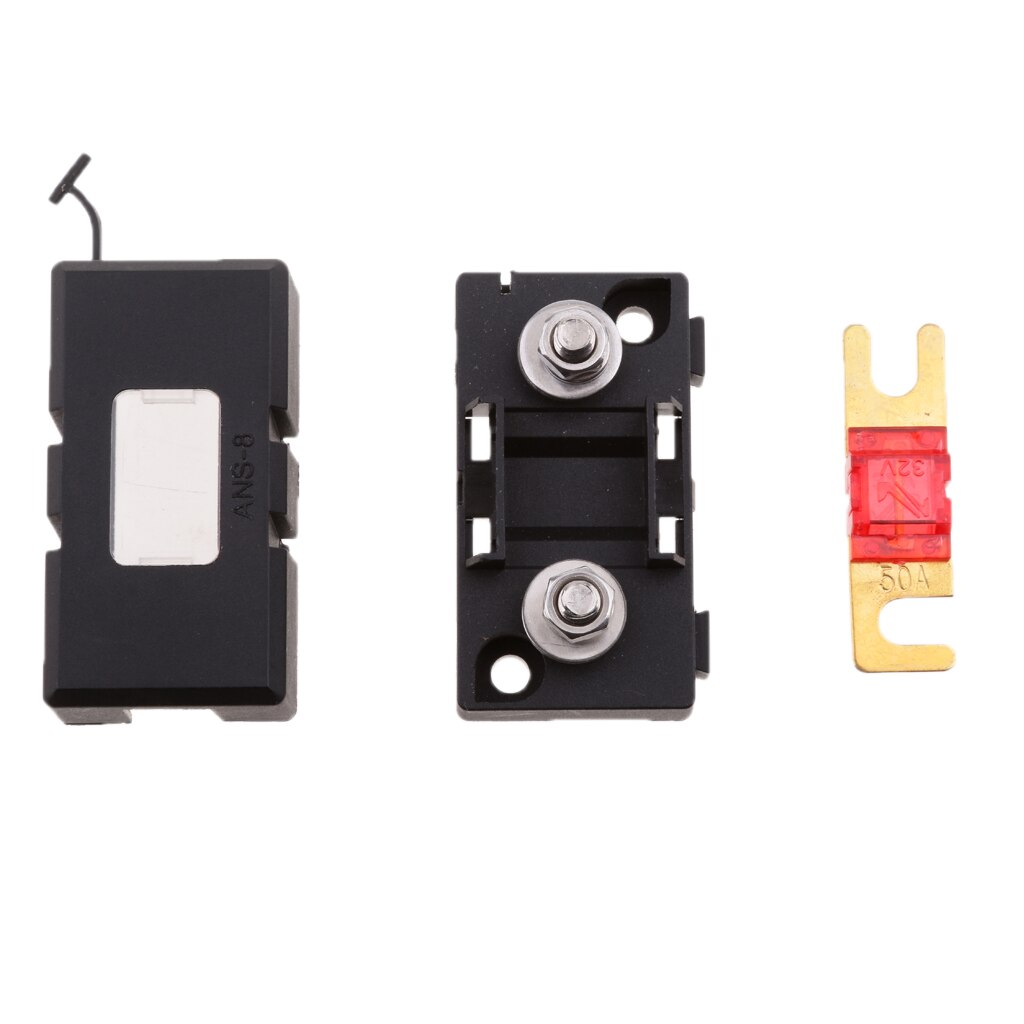 Inline ANS Bolt Fuse Holder Box Block Circuit Breaker 32V 50A RV Car Marine