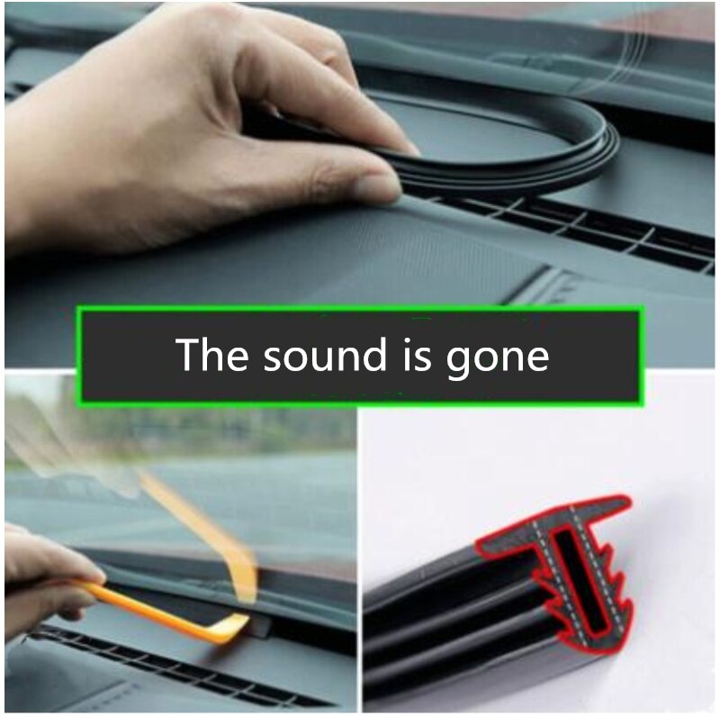 Auto Stickers Dashboard Afdichtstrip Noise Sound Isolatie Rubber Strips Universele Voor Tochtstrip Auto Interieur Accessoires