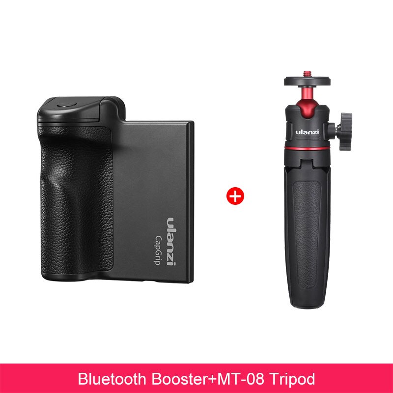 Ulanzi Bluetooth Selfie Stick CapGrip - Stabilisator til Android iOS: Rød