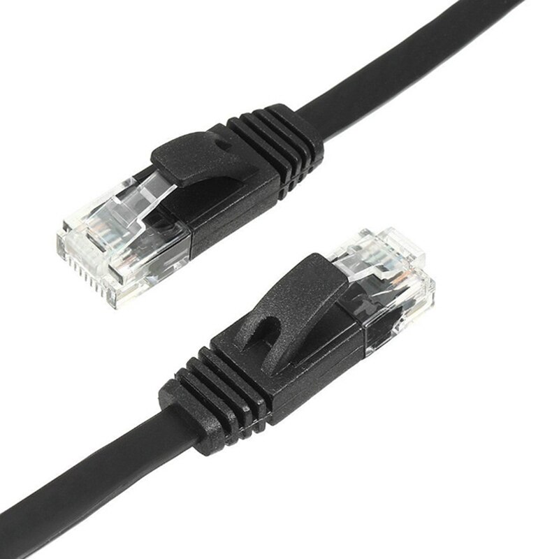 CAT6 RJ45 Computer Network Cable Flat Jumper CAT6 Super Six Network Cable Suitable for Computer Notebook Router-1.5M: Default Title