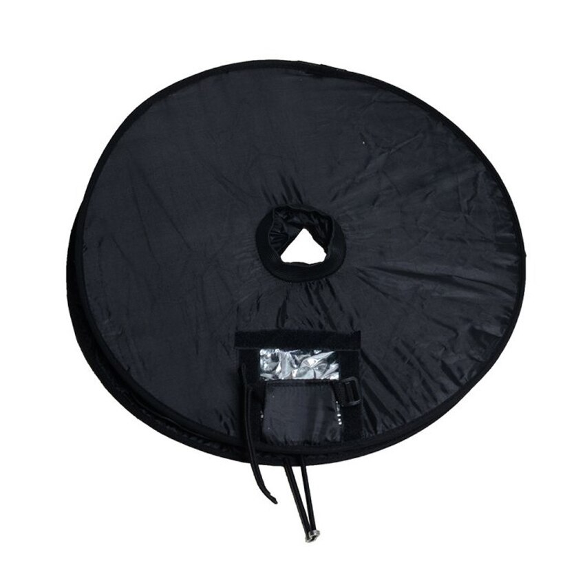 45cm Portable Ring Folding Softbox Multi-Function Collapsible Light Diffuser with Storage Bag for Speedlight Flashlight