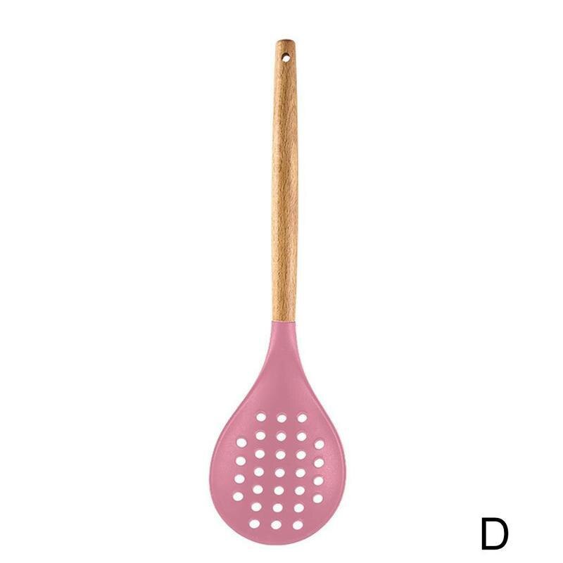 Silicone Kitchenware Cooking Utensils Set Heat Resistant Stick Tools Set Cooking Non Kitchen Utensils Kitchenware Set Kitch R7E7: White