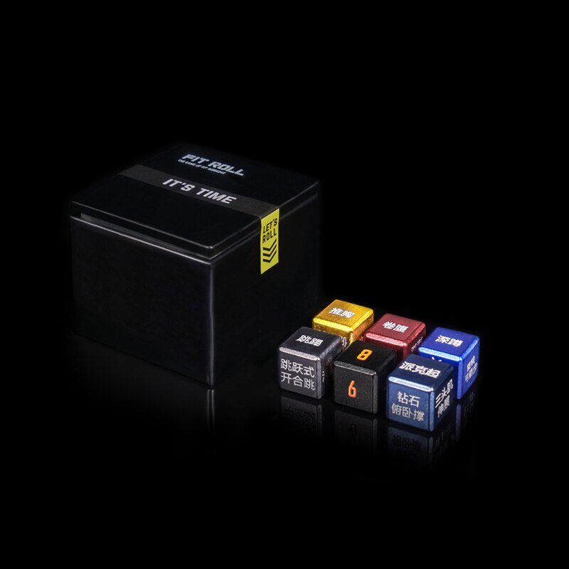 Fitness Dice Advanced Alloy Portable Fun Cube Throw Dice Start Your Training Mode Exercise, Help With Attached Teaching Fitness: Default Title