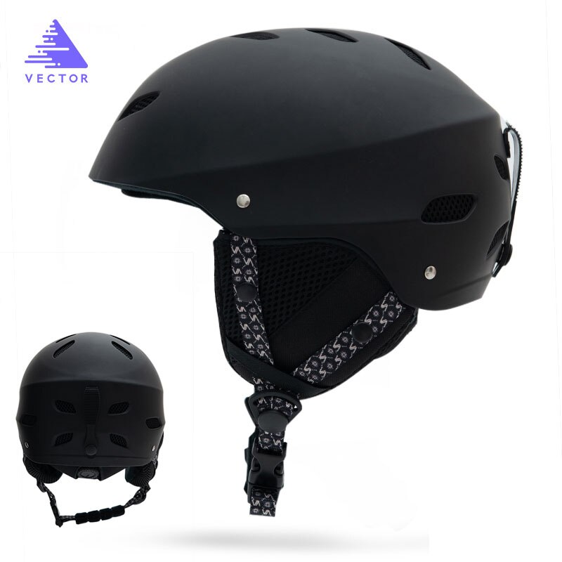 Mannen Vrouwen Ski Helm Skiën Sneeuw Veiligheid Skateboard Snowboard Helm Verstelbare Beschermende Outdoor Schaatsen Sport Helm M L Maat: Black1 / M(54-57cm)