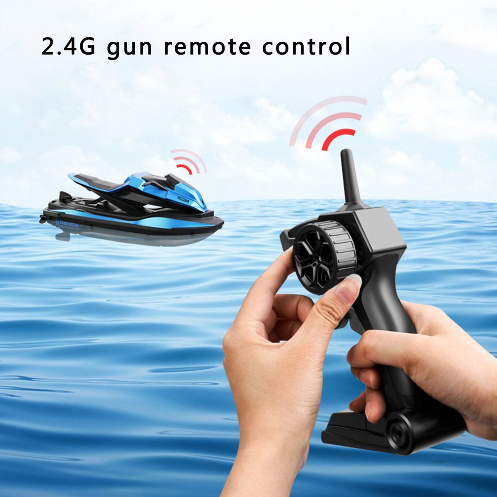 S9 1/14 2.4G RC Boat 20Mins 40M Motorboat Remote Control Boat Motorcycle Double Motor Two Speed Outdoor Toys for Boys