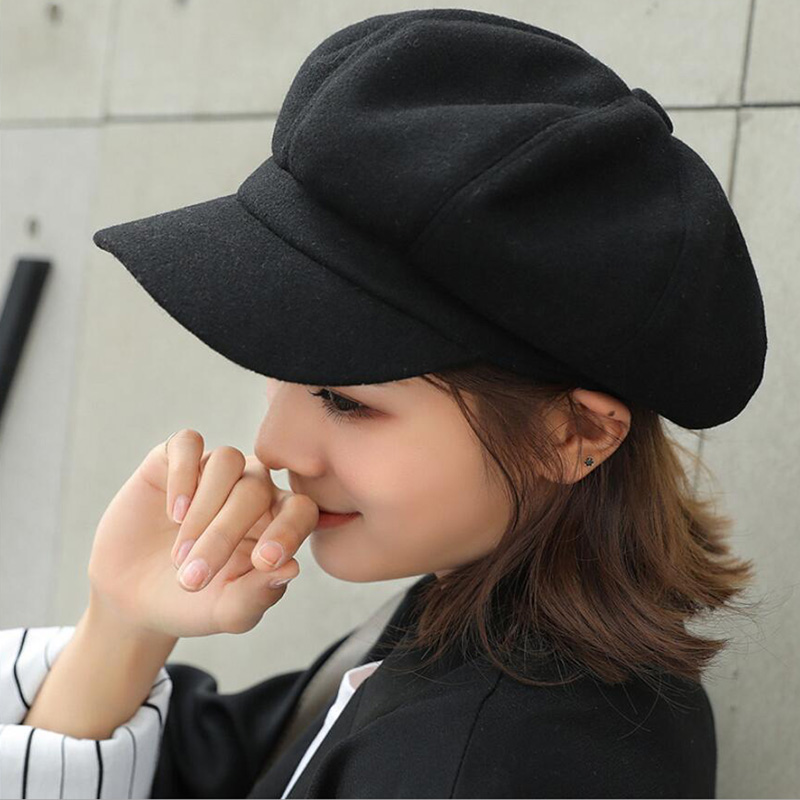 Newsboy Caps Women Newsboy Gatsby Cap Octagonal Baker Peaked Beret Driving Hat Female Sunscreen Hats Painter Tour cap