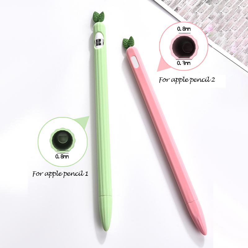 Coque de protection Anti-perte pour Apple Pencil 2, étui en Silicone pour iPad 1/2, stylet protecteur