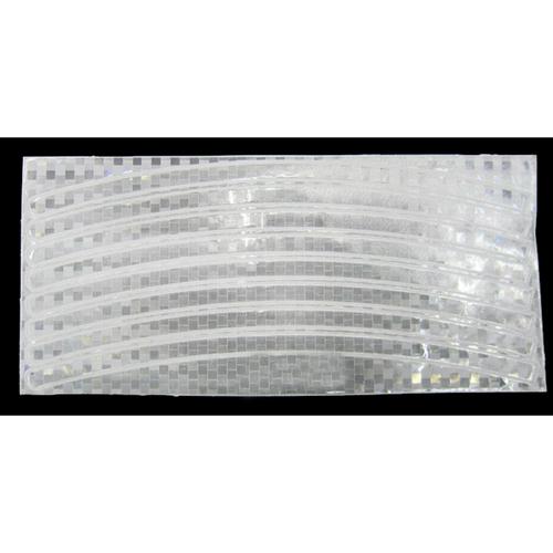 12 Stuks Fietswiel Reflecterende Buis Fiets Spaken Reflector Licht Strip Waarschuwing Tape Fiets Spoke Night Wielen Sticker: 1pcs silver