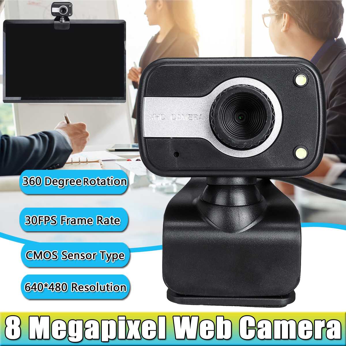Hd Webcam 6/8/12 Megapixel Webcam Met Microfoon Webcam Met Microfoon Hd Web Camera Voor Computer Pc Laptop desktop