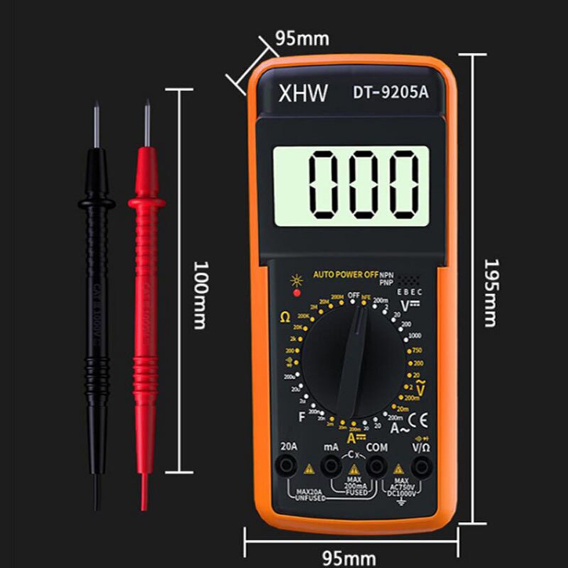 9205a Intelligente Digitale Multimeter Huishoudelijke Elektricien Multifunctionele Instrument Intelligente Multimeter