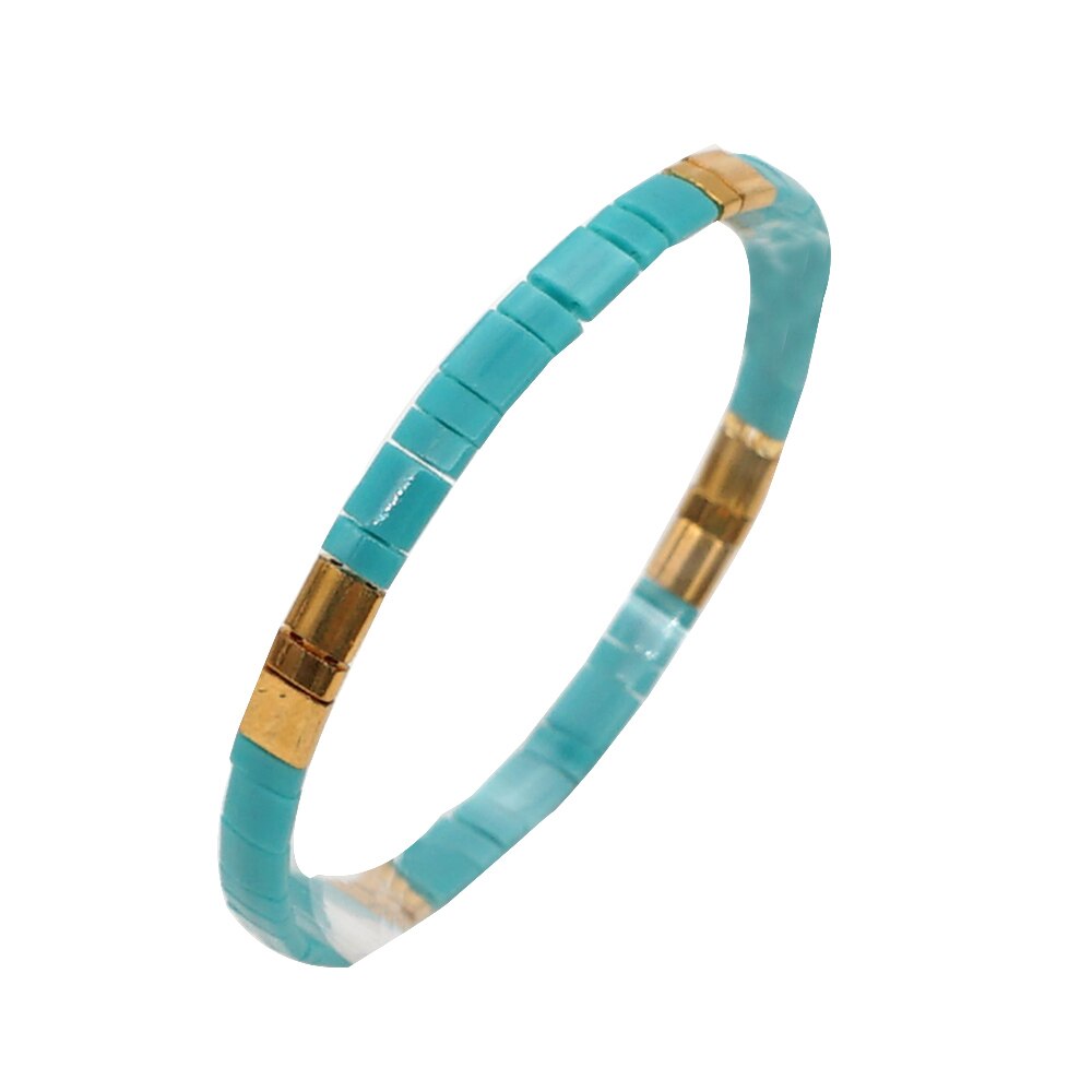 Go2 boho nyaste tila pärlor armband miyuki glas armband kvinnor femme vänskap armband smycken pulseira mujer armband