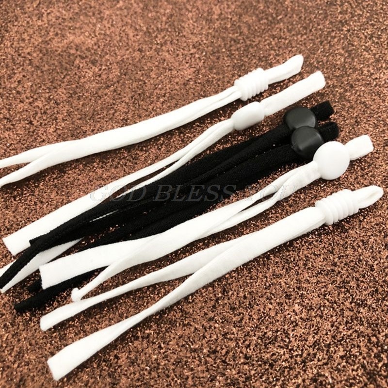 100 Pcs Adjustable Mask Rope Elastic Band Rubber Face Cover Rope Ear Band Production Raw Materials Manual DIY Supplies