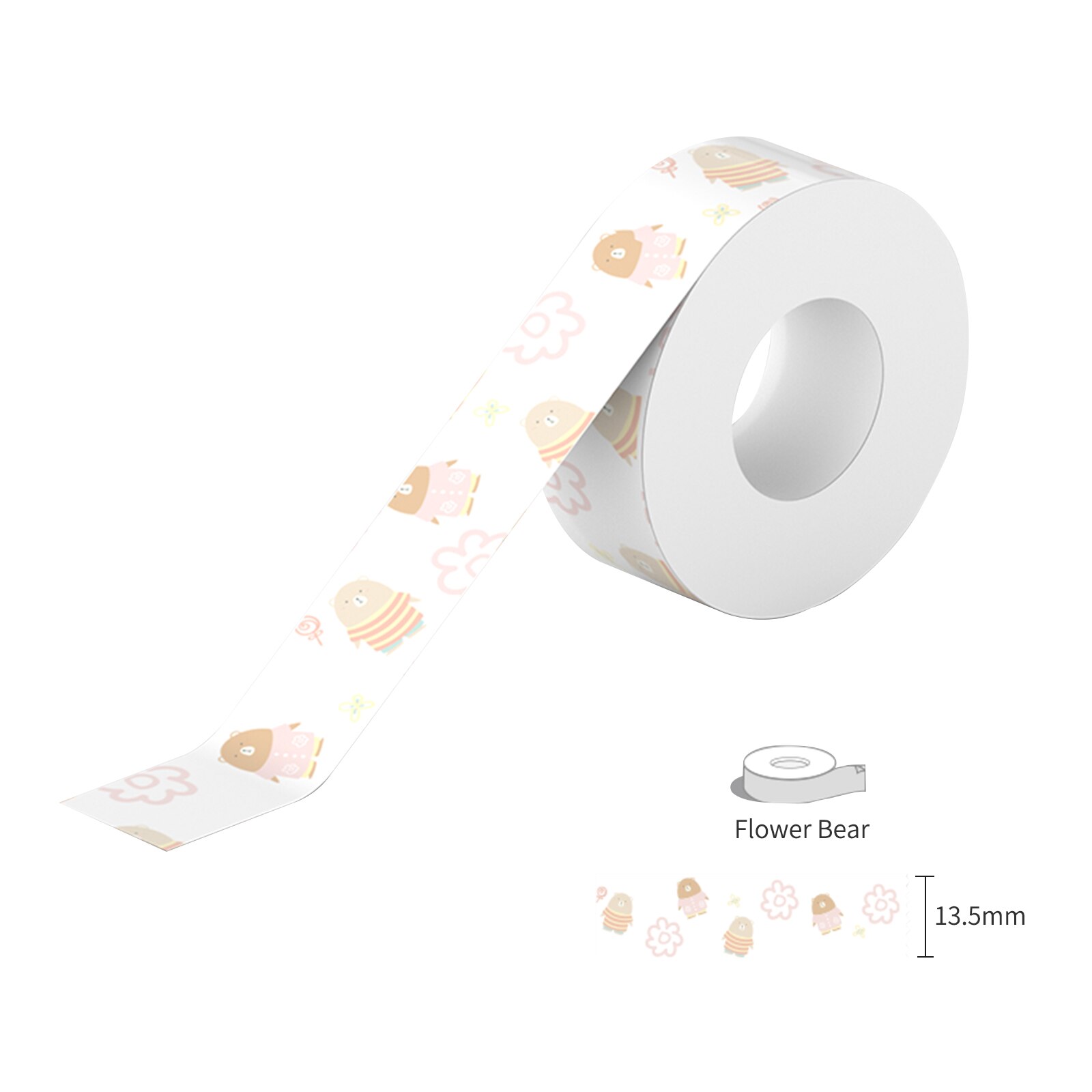 14 Options Label Paper Cute Pattern Sticky Tape Paper Name Price Barcode Sticker Waterproof for PeriPage L1 Mini Pocket BT Label: Blue  