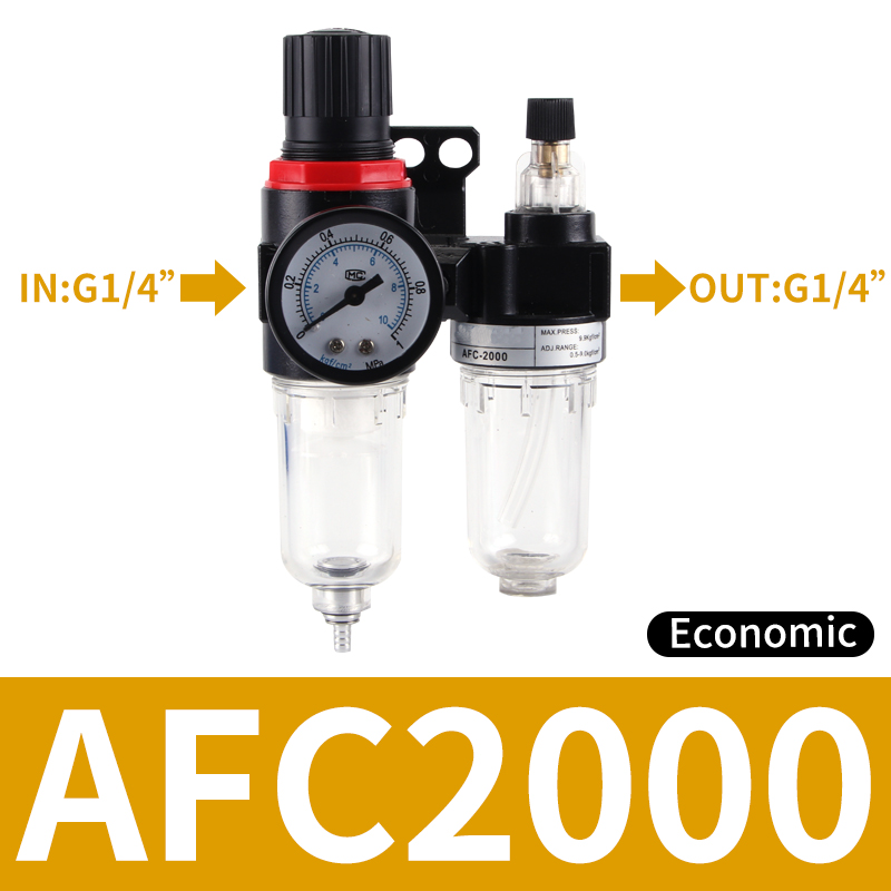 AFC2000 BFC2000 BFC3000 BFC4000 Pneumatischer Filterregler Luftöler Kombination Ölabscheider Wasserabscheider: transparent